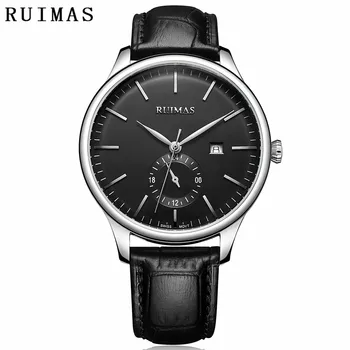

RUIMAS Business Men Watch Top Luxury Brand Stainless Steel Wrist Watch Chronograph Army Military Watches Relogio Masculino
