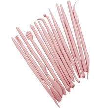 14Pcs Plastic Clay Sculpting Set Wax Carving Pottery Tools Carving Sculpture Shaper Polymer Modeling Clay Tools dsha hot sale ball stylus dotting tools 18 pcs clay tools sculpture modeling tools for pottery sculpture plastic paper flowers