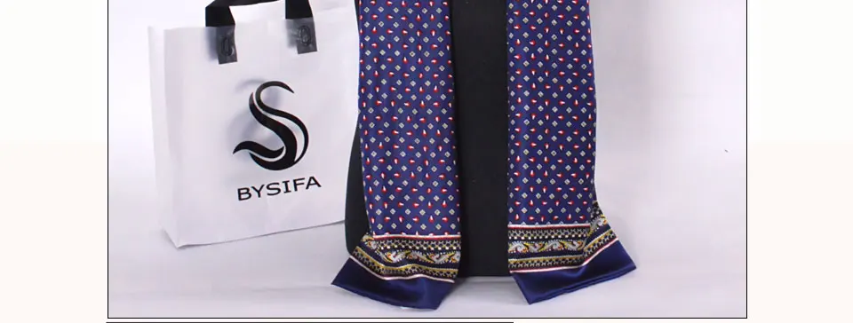 BYSIFA, мужские шелковые длинные шарфы, новая мода, чистый шелк, мужской шелковый шарф с пейсли, модные аксессуары, деловые шарфы 160*26 см
