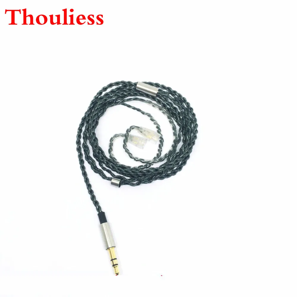 Thouliess 1.2m ie80 cable for IE8 IE80 IE8i Earphone Upgrading Replacement Single Crystal Copper Headset Cables | Электроника