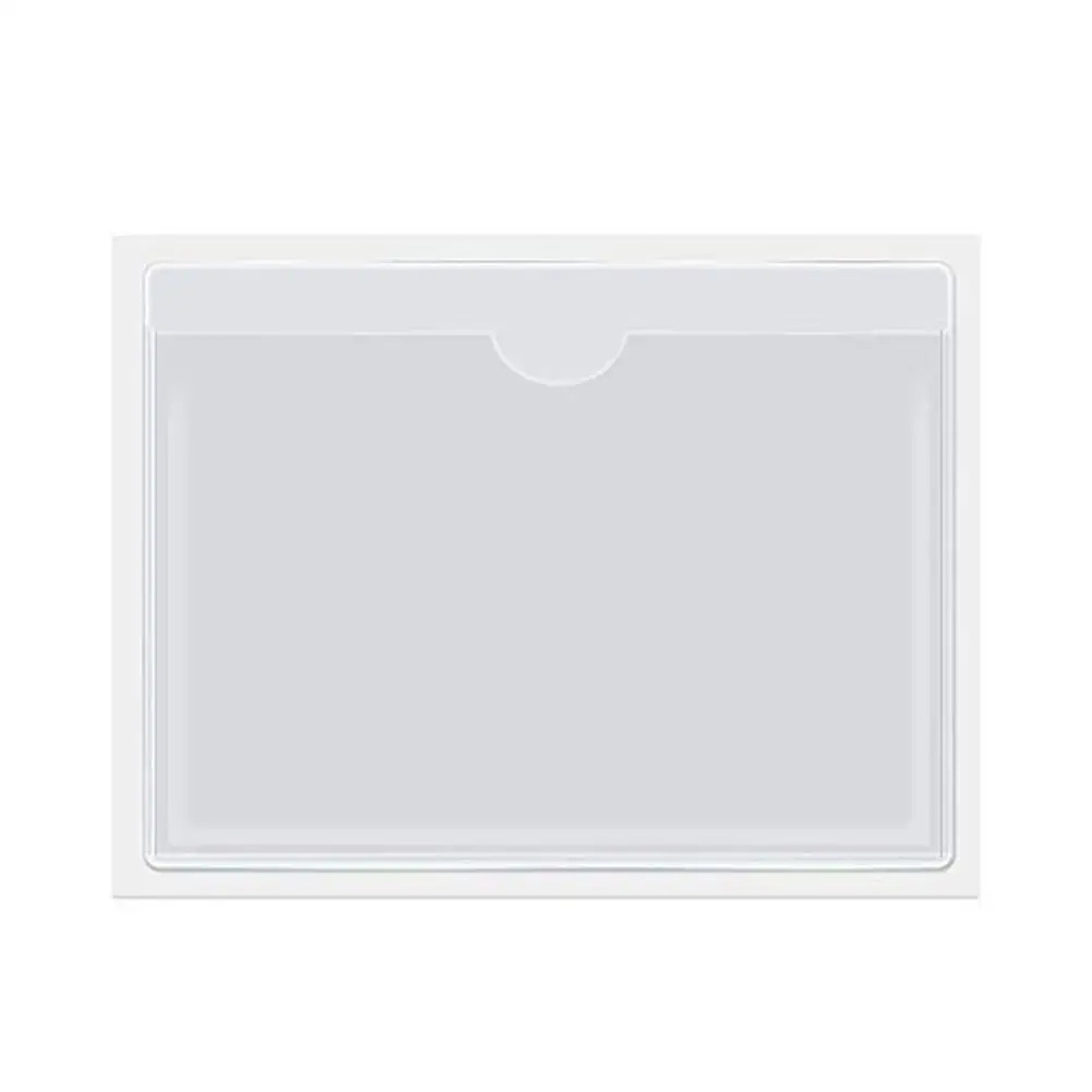1 x Universal Clear Square Car Parking Permit Holder Wallet Pocket 100mm x 100mm 