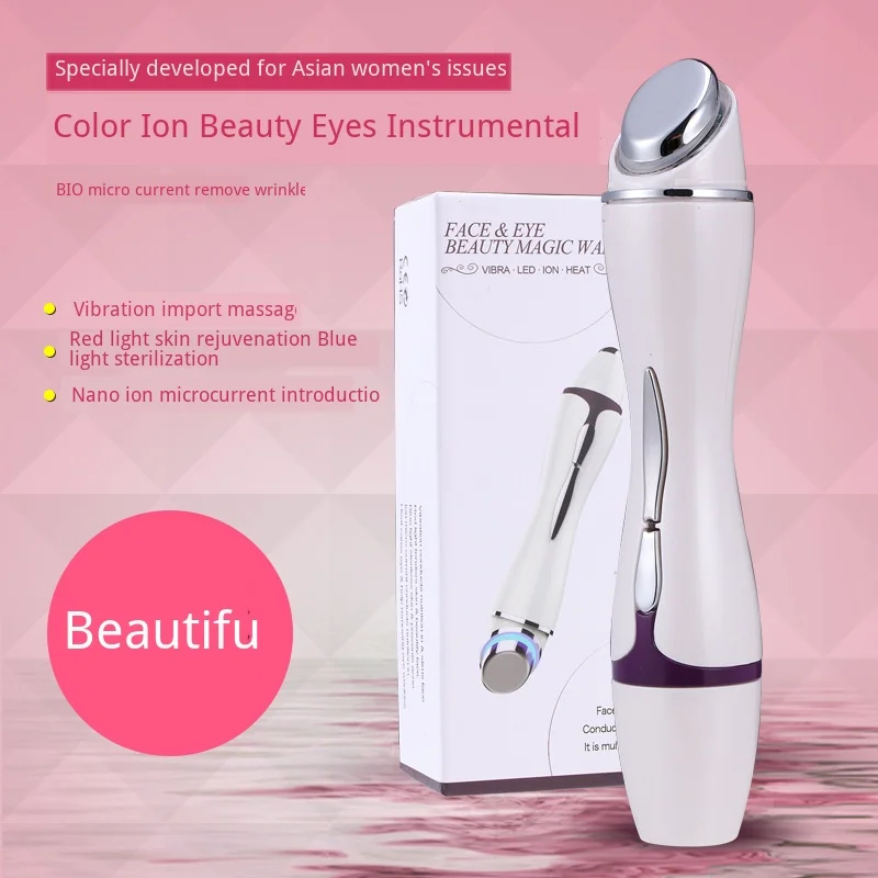 

Microcurrents Facial Care Ionized Light Care Double Head Care Tool Skin Rejuvenation Remove Bags Under The Eyes Firm Skin