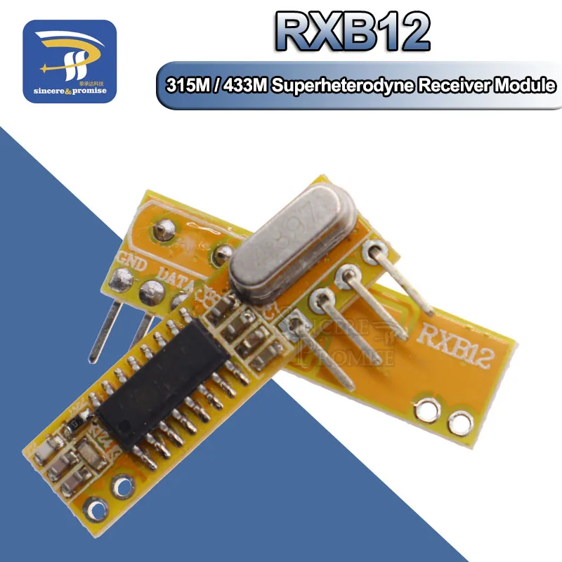 Супергетеродинный приемник RXB12 беспроводной модуль 315 м/433 м 3 3-5 5 В прямая замена