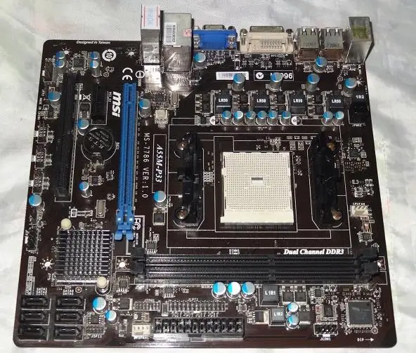Оригинальная материнская плата для MSI A55M-P33 FM1 DDR3 ram 16G настольная материнская плата