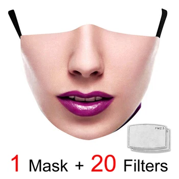 

Halloween Party Cartoon Masks Washable Cotton Face Mask Anti Dust Mask Protection Mouth Cover Funny Cospaly Costumes Masque