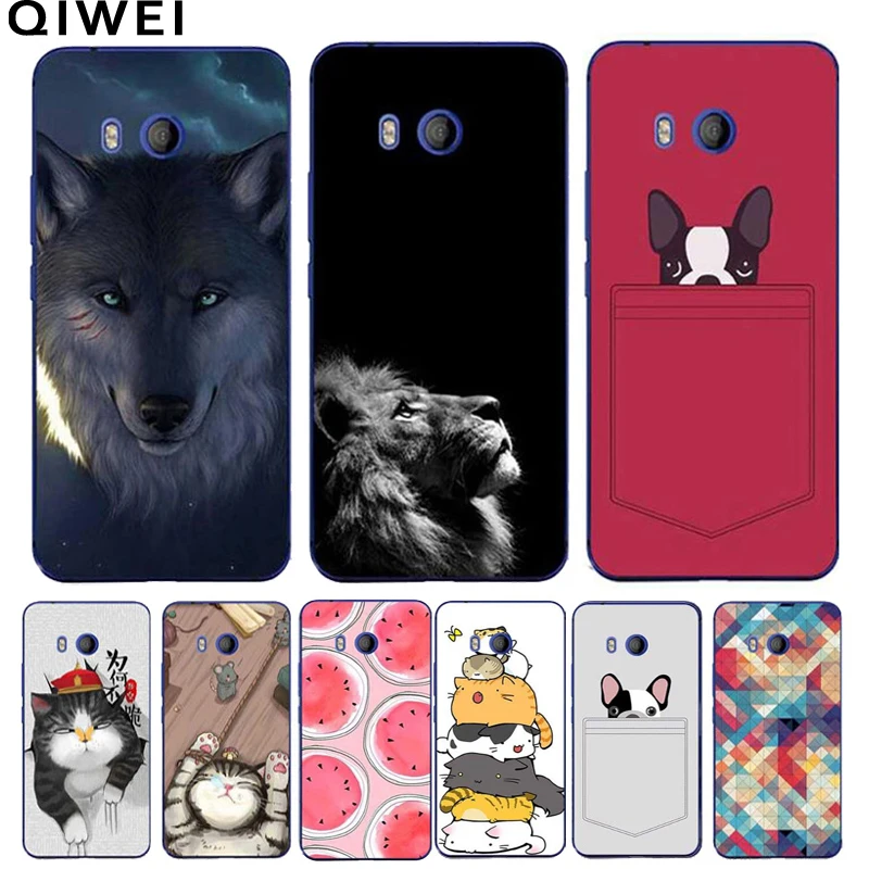 

For HTC U11 Case 5.5'' Cartoon Painting Soft TPU Back Cover For HTC U11 U 11 Silicone phone Cases For HTC U11 Slim Fundas Coque