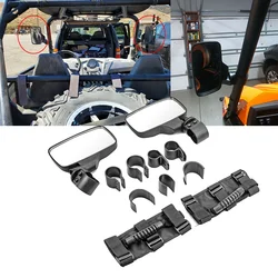 Rétroviseur de course universel large de 1.5 à 2 pouces, pour Polaris RZR Ranger 800 1000 XP pour Can Am Maverick X3 Commander Yamaha YXZ 