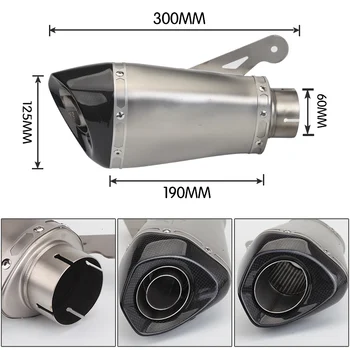 

60mm/65mm Moto S1000 S1000RR retrofit muffler detachable S1000 modified scorpion exhaust pipe 2010-2016 Year
