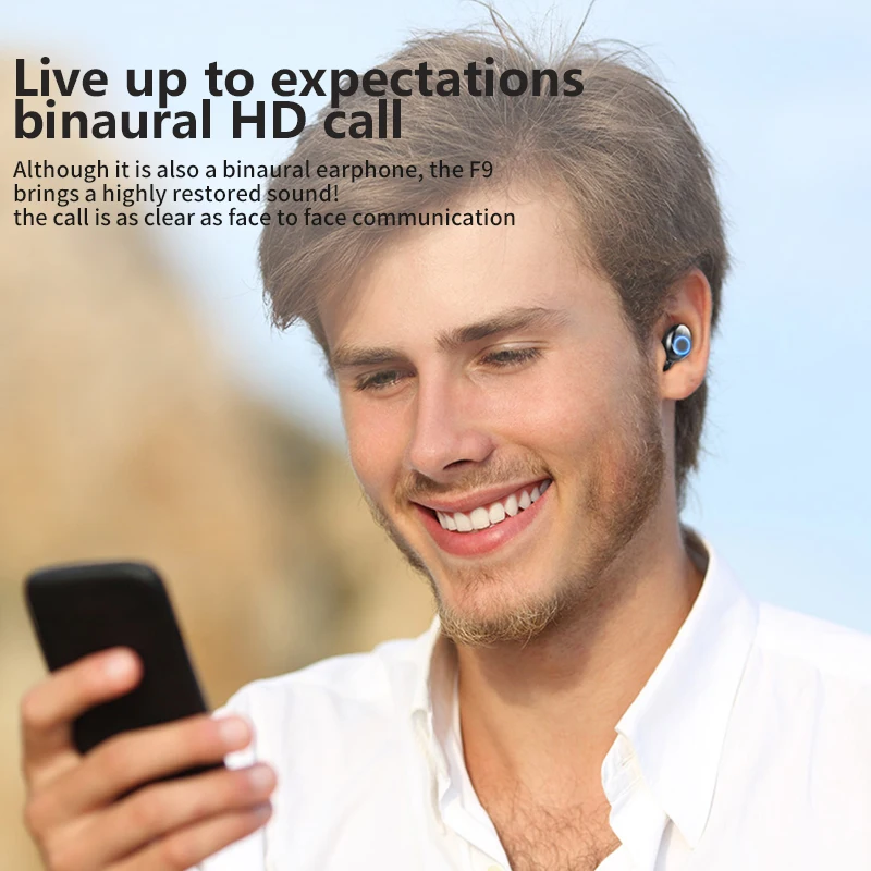 Bluetooth наушники TWS беспроводные гарнитура громкой связи музыкальные спортивные