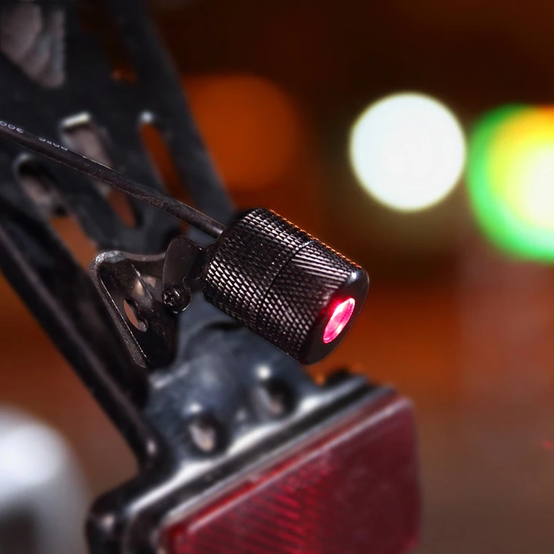 Motorcycle Accessories LED Colored Lights Burst Flash Pattern Laser Spotlights Rear-End Collision Warning Fog Rear Tail Lights