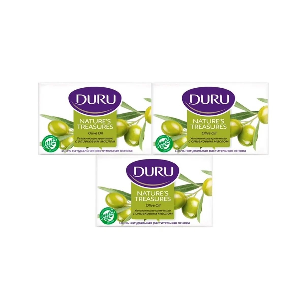 Duru Nature's Treasures крем-мыло мультипак 3 шт. по 90 г | Красота и здоровье