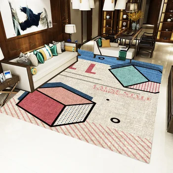 

Modern Modern Carpets For Living Room Geometric Baby Floor Mat Study Room Nordic Coffee Table Sofa Bedroom Yoga Baby Area Rug