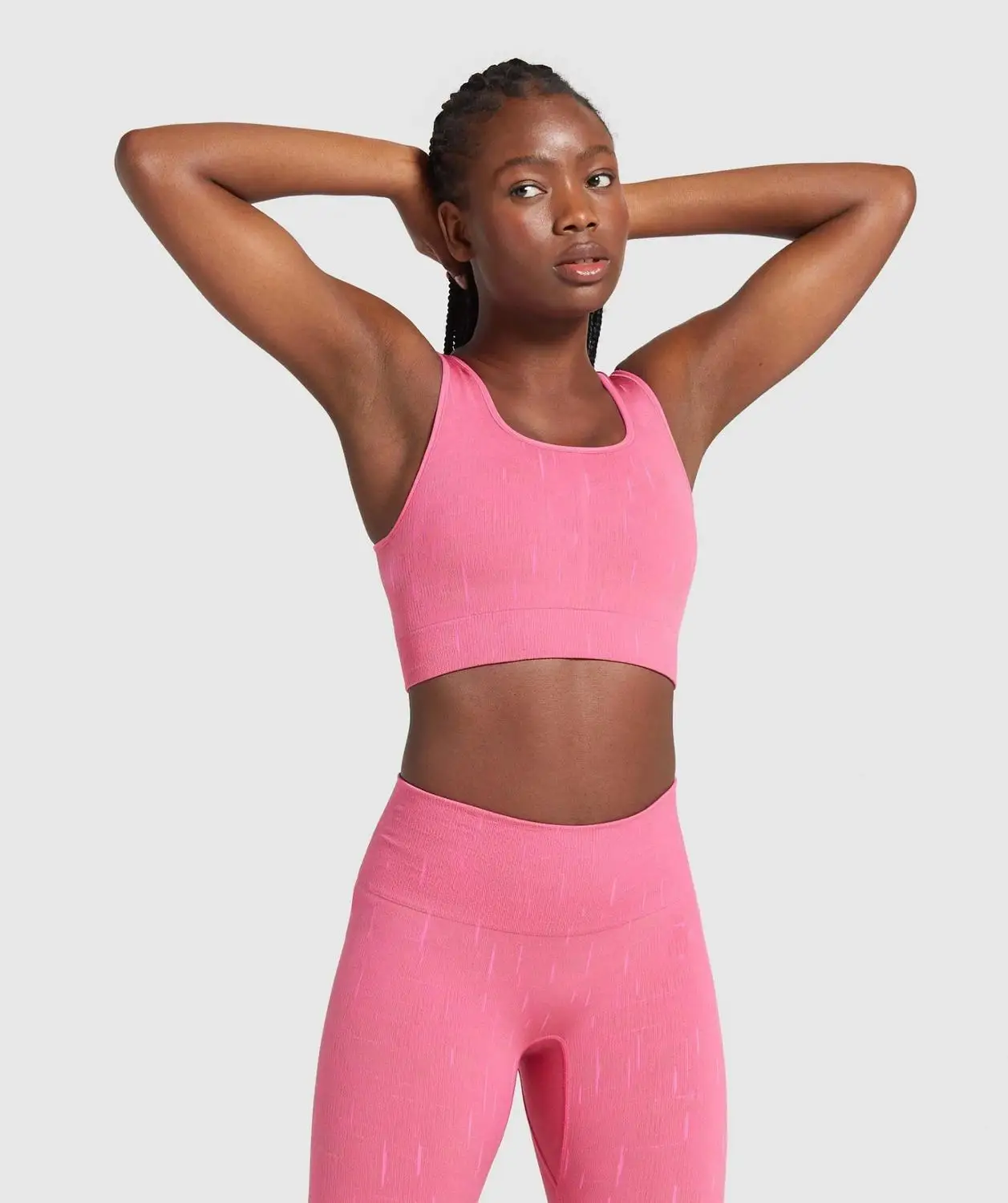 Женский флуоресцентный бесшовный комплект для йоги одежда фитнеса спортивная