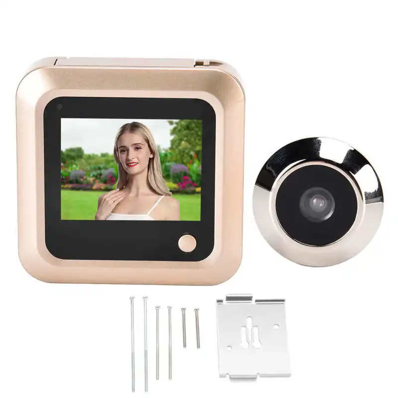 audio only intercom 2.4in Smart Door Viewer TFT Video peephole Digital Door Camera Doorbell LCD Screen Display 0.3MP 95° Wide Angle Camera Photo Rec door intercom Door Intercom Systems