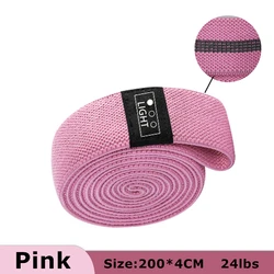 Fitness Fabric Resistance Bands for Home Workouts - Booty Bands Set for Leg Exercises (Pink(200X4cm)24lb)