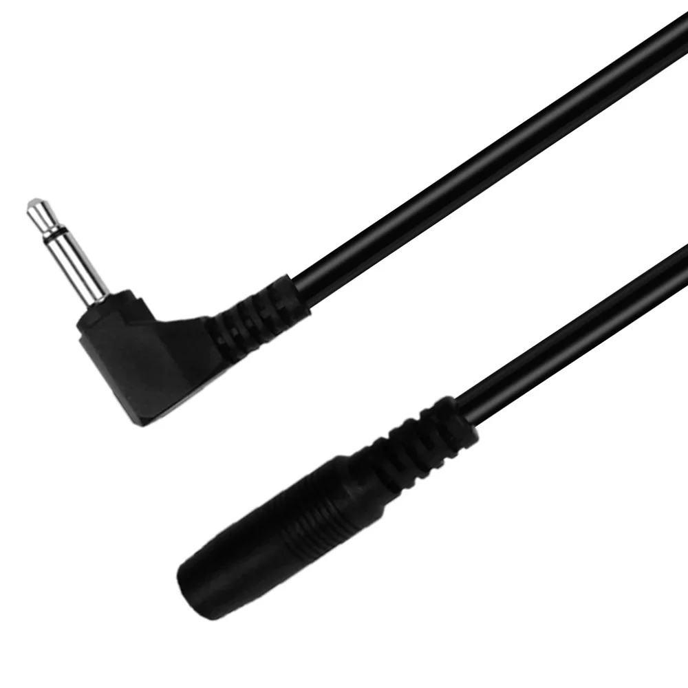 9V Power Cable 90 Degree Right Angle DC Power Supply Converter Cable Extension Cord for Guitar Pedal 5.5mm x 2.1mm to 1/8