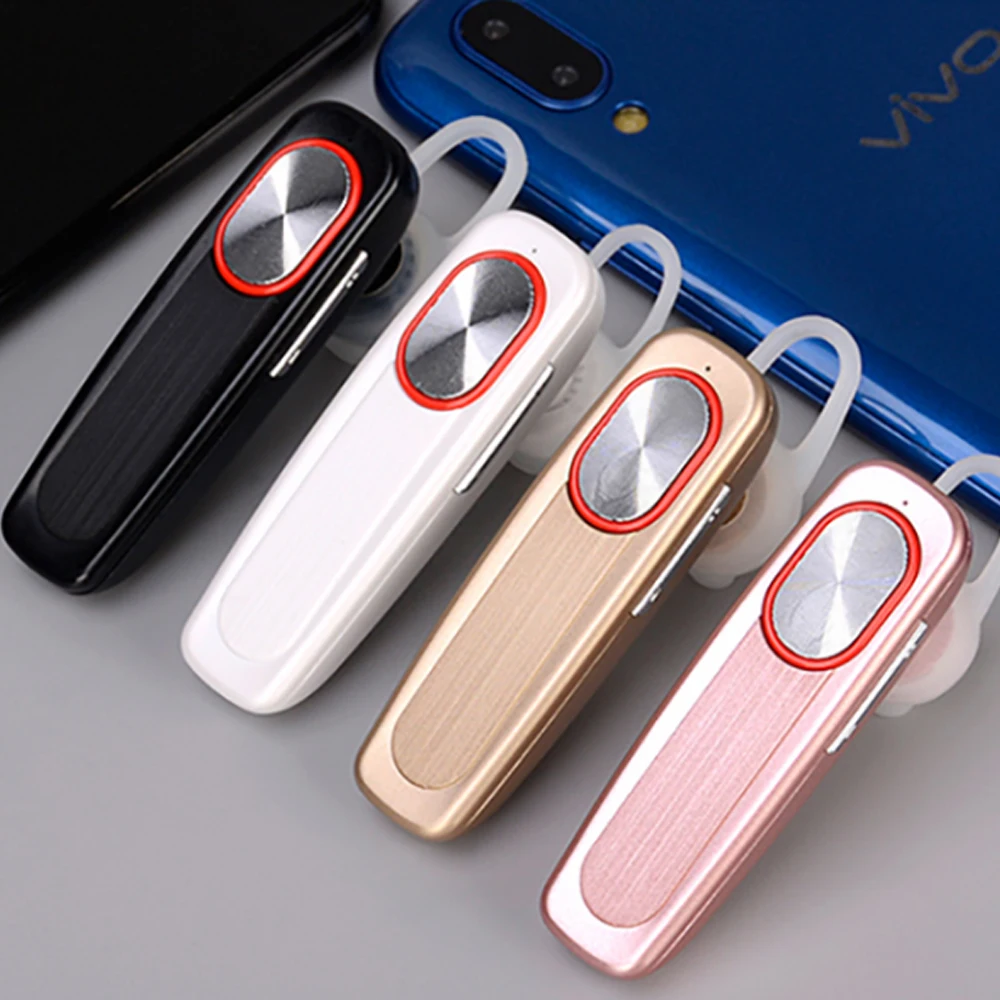 Wireless Mic Handsfree Bluetooth Headset GdBaMa Long Standby Bluetooth Earphone for iphone 11 Huawei Colorful Ear Hook For Phone