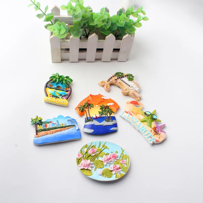 3D Fridge Magnets FOR MILANO AND MIAMI ANG ARARAT BEIJING Travel Souvenir Refrigerator Magnetic Sticker Craft Home Decor | Дом и сад