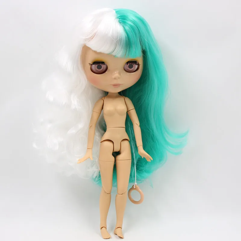 Ледяной телесный blyth кукольная Серия No. BL1364003 для мятной и белой прическа с челкой загара кожи 1/6 BJD