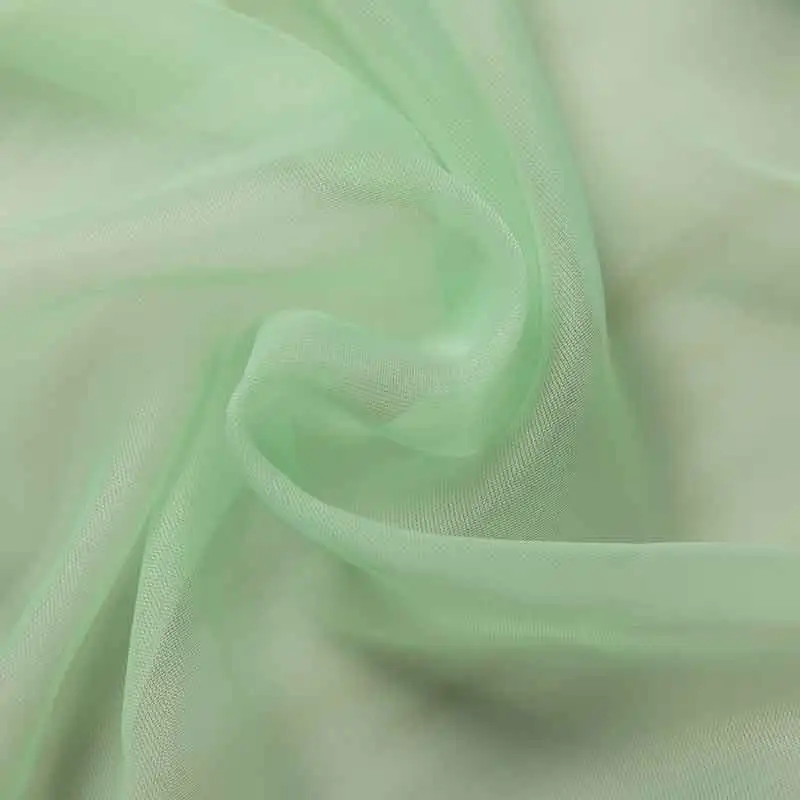 light green Однотонный тюль, занавески, европейский стиль, занавеска для окна, занавеска для гостиной, спальни, прозрачная вуаль, декор домашнего окна - Цвет: light green