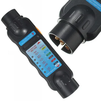 

Plug Wiring Circuit Tester Indicator Trailer Towing Lights Socket 6 LED Black