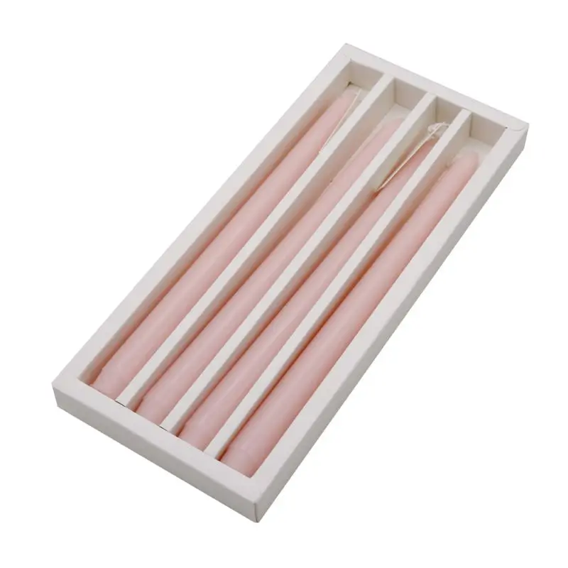 4 шт./компл. долговечная Бездымная свеча обеденный стол длинные свечи воск многоцветный 18DEC31