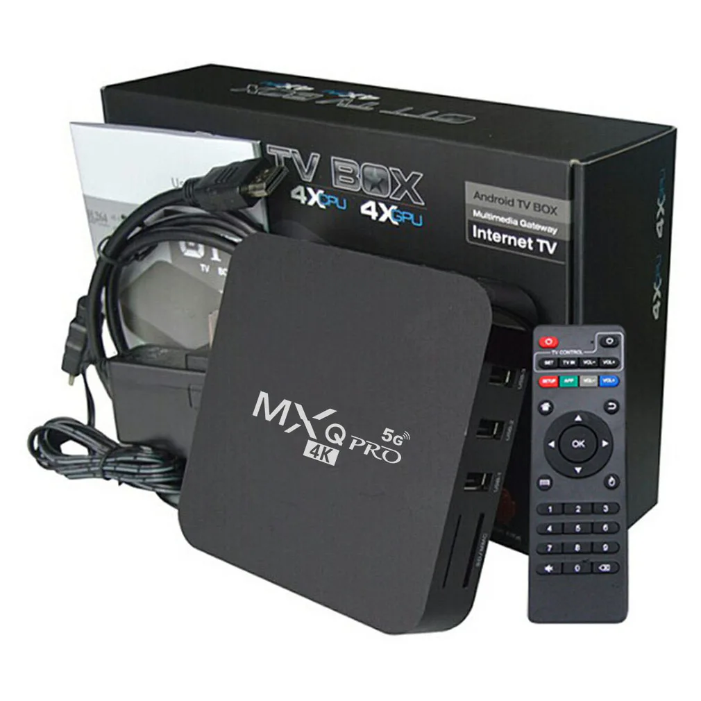 ТВ-приставка 4K 1080p Smart TV Box Android Поддержка Ethernet 2 4G WiFi Беспроводная сеть медиаплеер |