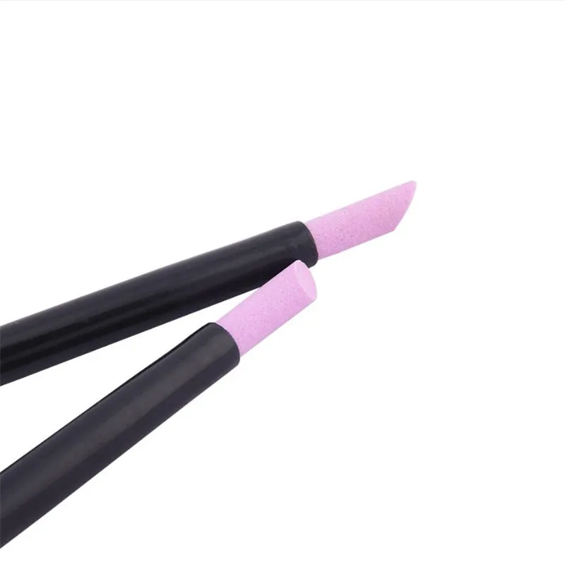 5pcs Quartz Stone Scrub Pen Cuticle Remover Pusher Trimmer Dead Skin Remover Black Professional Nail Art Care Tool nail care kit manicure tools manicure set nail art pusher nail manicure tools manicure pedicure tools