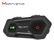 Mornystar M2 шлем гарнитуры Bluetooth Интерком для мотоцикла 3 гонщиков говорить в то же время Bluetooth Интерком FM 3 гонщиков