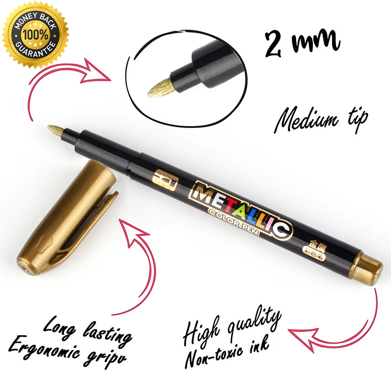 8-Colors-Metallic-Marker-Water-Paint-Marker-Brush-Pen-Permanent-Drawing-DIY-Photo-Album-Glass-Paper (3)