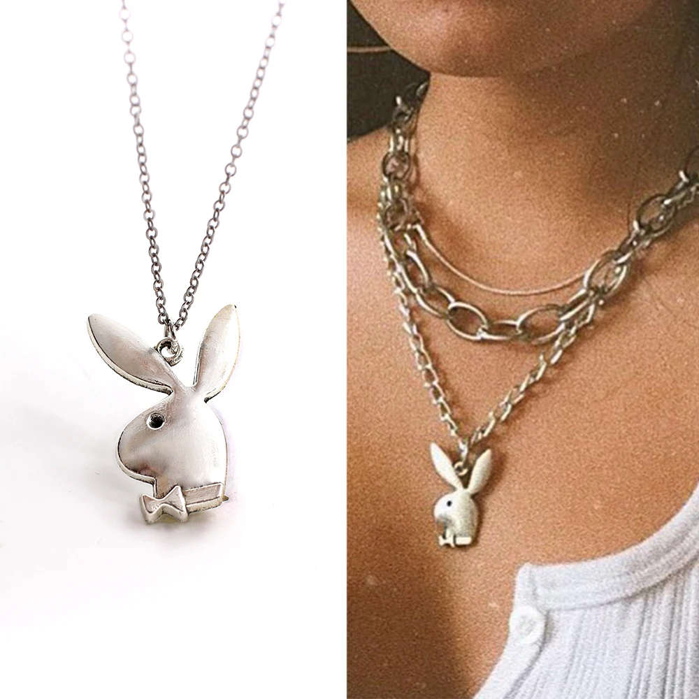 Pendant Necklace Jewelry Play Animals Funny Rabbit Cute Women Drop-Ship Gentleman