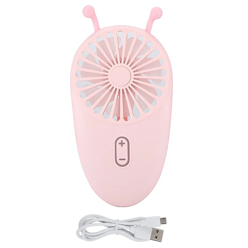 Pink ABRA-Ручной портативный вентилятор Usb зарядка мини-вентилятор милый пчелиный ухо зарядный вентилятор открытый портативный вентилятор - Цвет: Pink