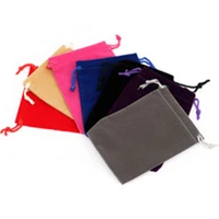 50 шт смешанных цветов бархатная сумка для ювелирных изделий дизайн шнурок Портативный 7*9 см Новое поступление высокое качество