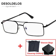 Квадратные очки, оправа для женщин и мужчин, брендовые винтажные оптические прозрачные очки, сплав, очки Armacao De Oculos, поддельные очки