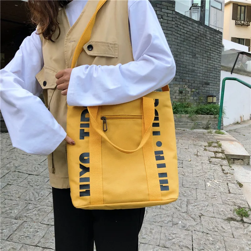 

Popular Brand Students Class Handbag Women's Canvas Bag Korean-style Popular Versatile Simple Large Capacity Shoulder WOMEN'S Ba