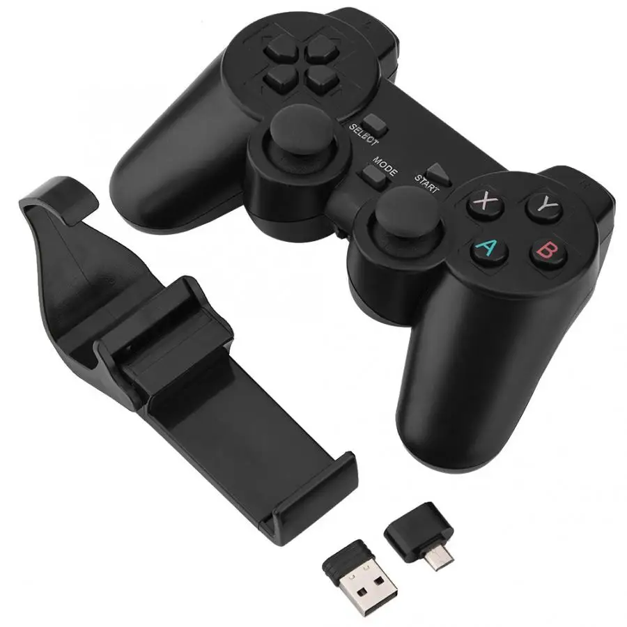 Игровой коврик 2,4G беспроводной смарт-геймпад Bluetooth игровой контроллер для ТВ-бокса ПК мобильного телефона горячая распродажа - Цвет: Черный