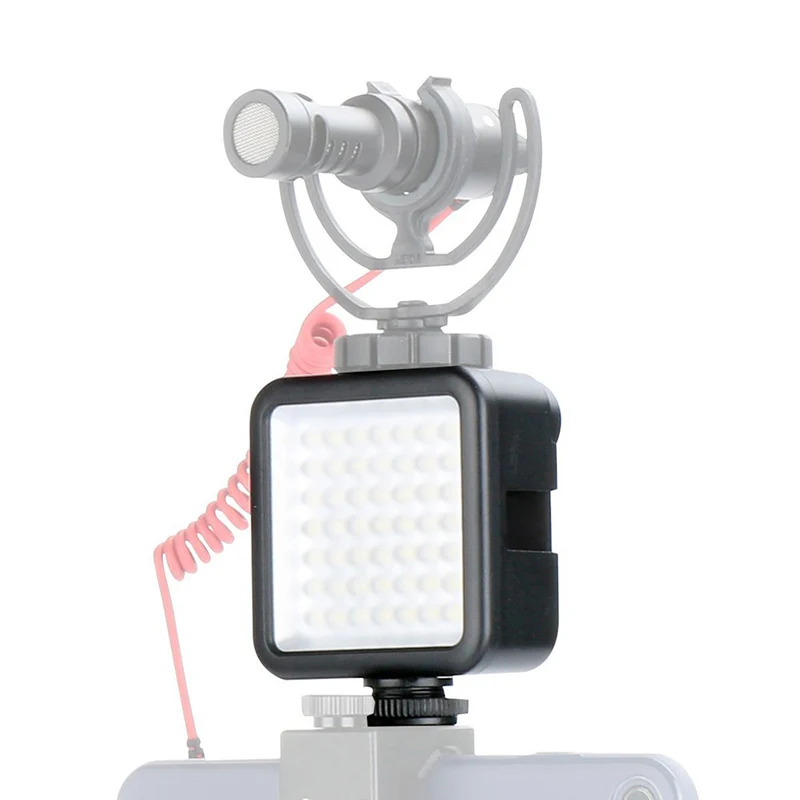 

Mini LED Video Light with 3 Hot Shoe Photography Lighting for Nikon Canon Sony DSLR Camera LFX-ING