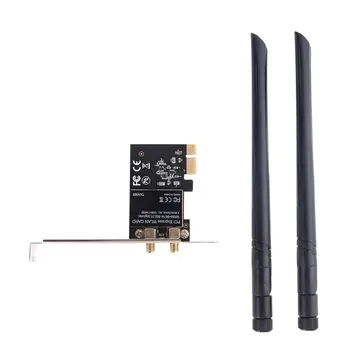 

Dual Band 2.4G/5Ghz Wireless Net Work Card Express Wifi PCI-E adapter with Realtek 8112AE Chip For Desktop PC
