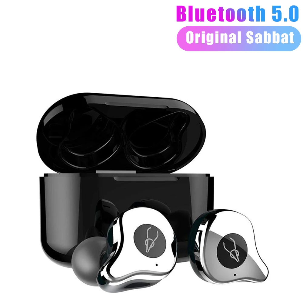 Sabbat E12 Bluetooth 5,0 беспроводная гарнитура водонепроницаемые спортивные наушники простая Пара коробка Беспроводная зарядка Bluetooth беспроводная гарнитура