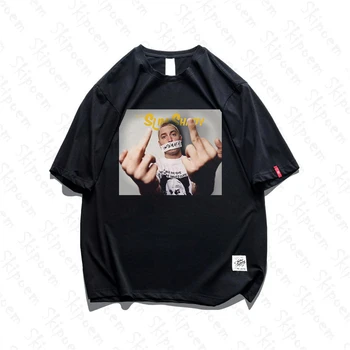 

Eminem Slim Shady The Middle Finger T Shirt Men Casual New Aesthetic Funny Fashion Short Sleeve 100% Cotton Streetwear Clothes