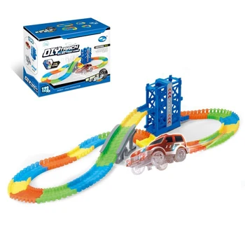 

Auto track "Magic Track", flexible, glows in the dark, 123 parts, Elevator 2948305