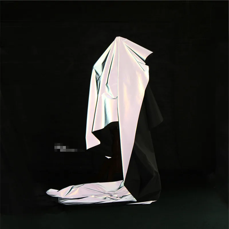 50*100 см/шт дизайнер импортные высокие холодные и Яркие светоотражающие ткани композитный высокий светоотражающий фон одежда креативный f