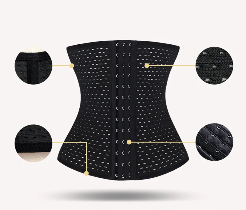 Женская дышащая Талия Cincher послеродовой для похудения Пояс выдалбливают сетки корсет Корректирующее белье редукционная полоска Mujer Adelgazante Cuerpo