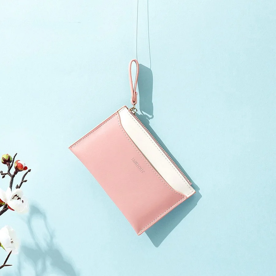 

Small Fresh Multi Card Bit Women's Wallet Fashion Candy Color Zip Coin Purse Multifunctional Design Women's Card Holder 2019 New