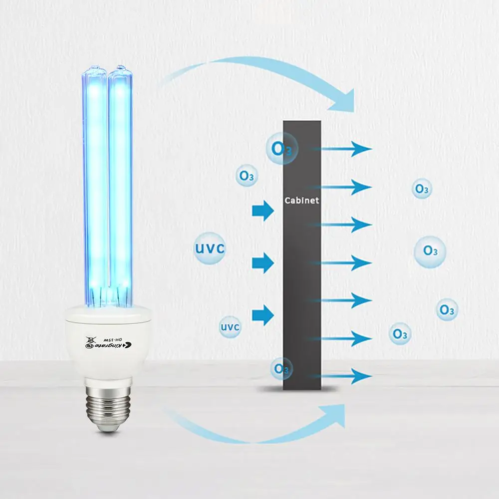 15 Вт 25 УФ лампа Luz ультрафиолетовая дезинфекция UVC бактерицидная E27 светодиодный