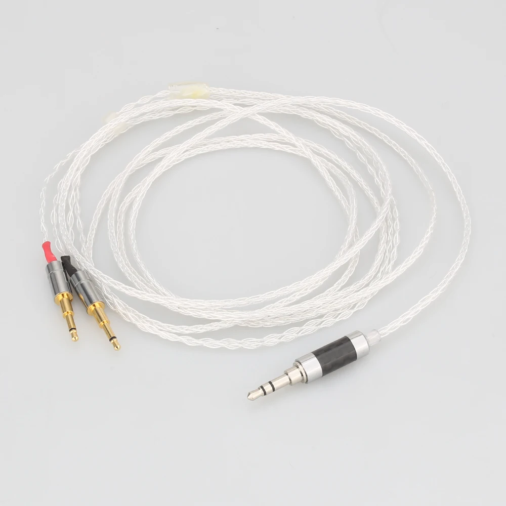 Audiocrast 3 5mm 8core Silver Plated Headphone Upgrade Cable for HE1000 HE400S HE560 Oppo PM 1 PM 2