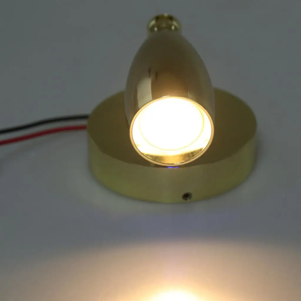 RV лодка морской 12V 3W светодиодный светильник для чтения прикроватный настенный поверхностный монтаж портативный
