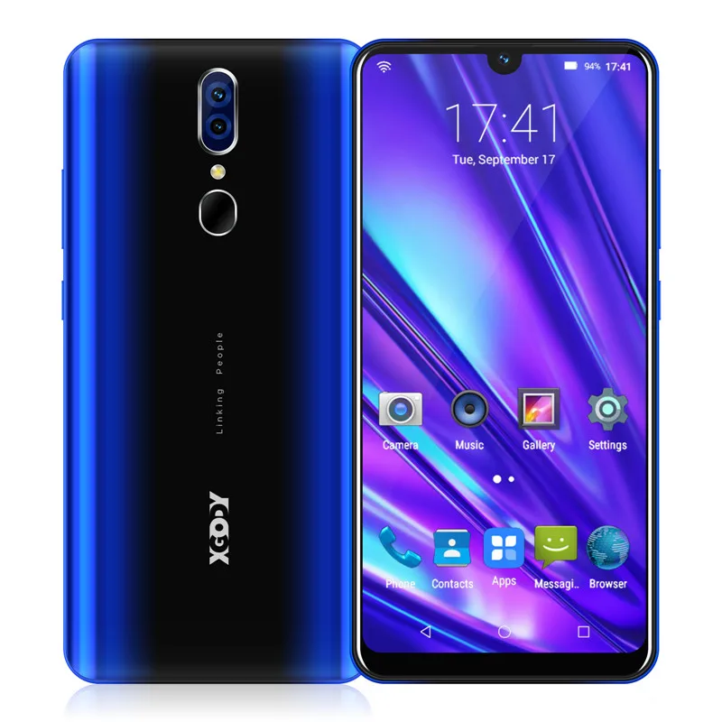 XGODY 9T Pro 3g Смартфон Android 9,0 6,2" 19:9 экран с каплями воды 2 Гб 16 Гб четырехъядерный процессор две sim-карты 5 Мп камера gps Wi-Fi Мобильный телефон