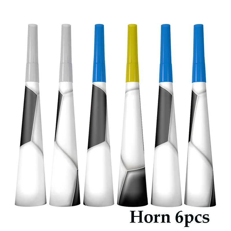 horn 6pcs Мультяшная футбольная посуда наборы Праздничная детская вечеринка на день рождения Салфетка флаги бумажная чашка тарелка Свадебные украшения - Цвет: horn 6pcs