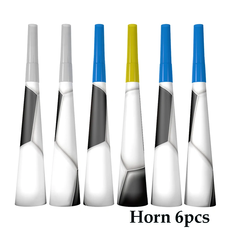 Мультяшная футбольная посуда наборы Праздничная детская вечеринка на день рождения Салфетка флаги бумажная чашка тарелка Свадебные украшения - Цвет: horn  6pcs